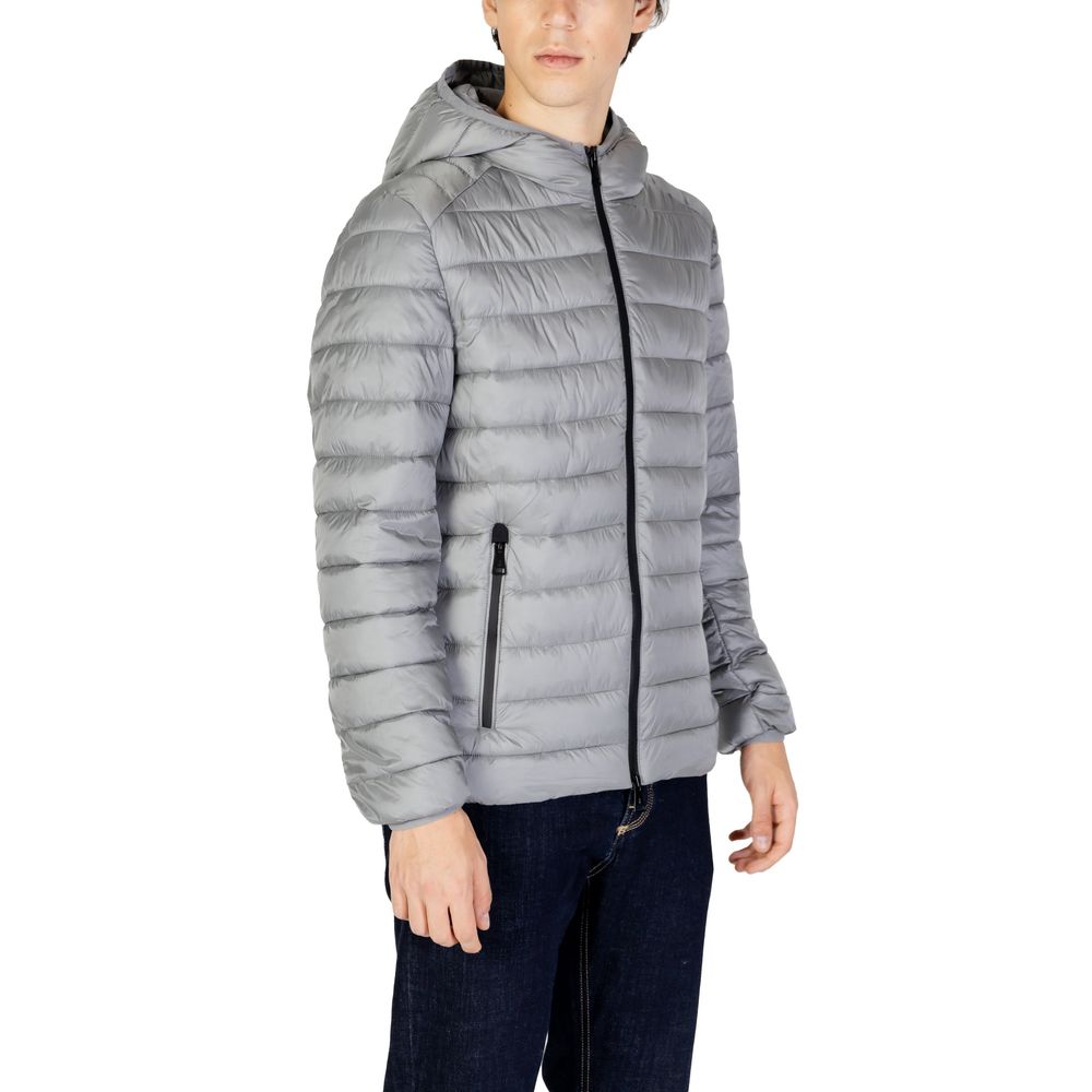 Men’s Gianni Lupo Gray Polyamide Coat