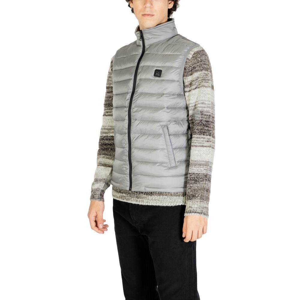 Men’s Gianni Lupo Gray Polyamide Sleeveless Jacket