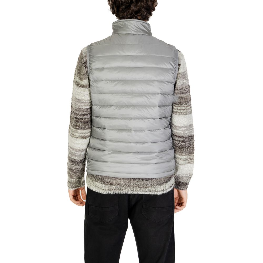 Men’s Gianni Lupo Gray Polyamide Sleeveless Jacket