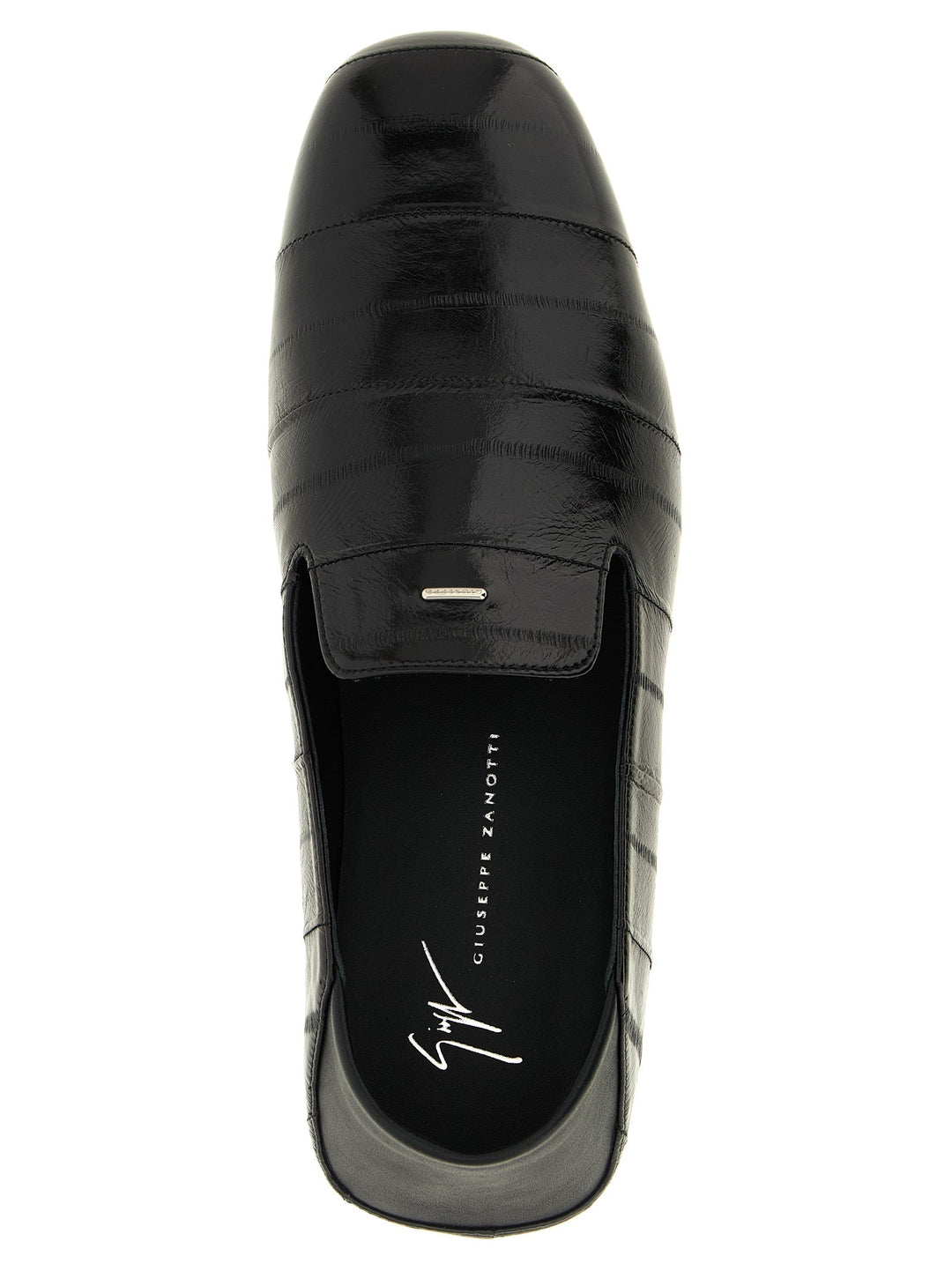 Men’s Giuseppe Zanotti Black Leather Slip-on Loafers
