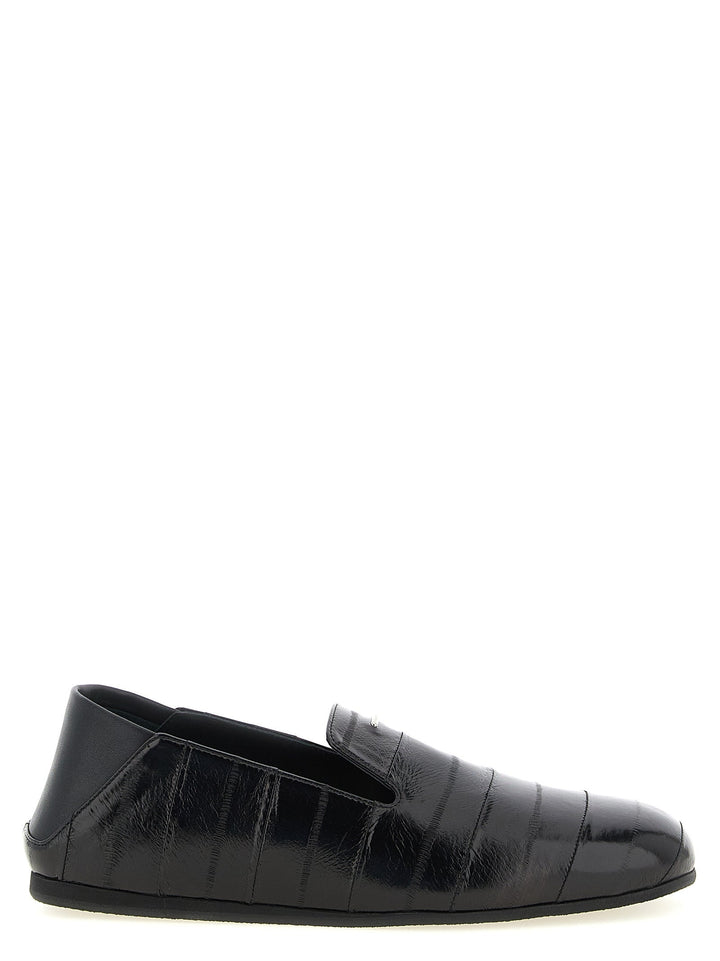 Men’s Giuseppe Zanotti Black Leather Slip-on Loafers