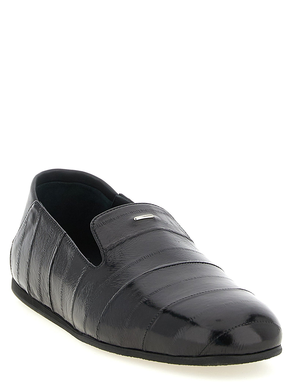 Men’s Giuseppe Zanotti Black Leather Slip-on Loafers