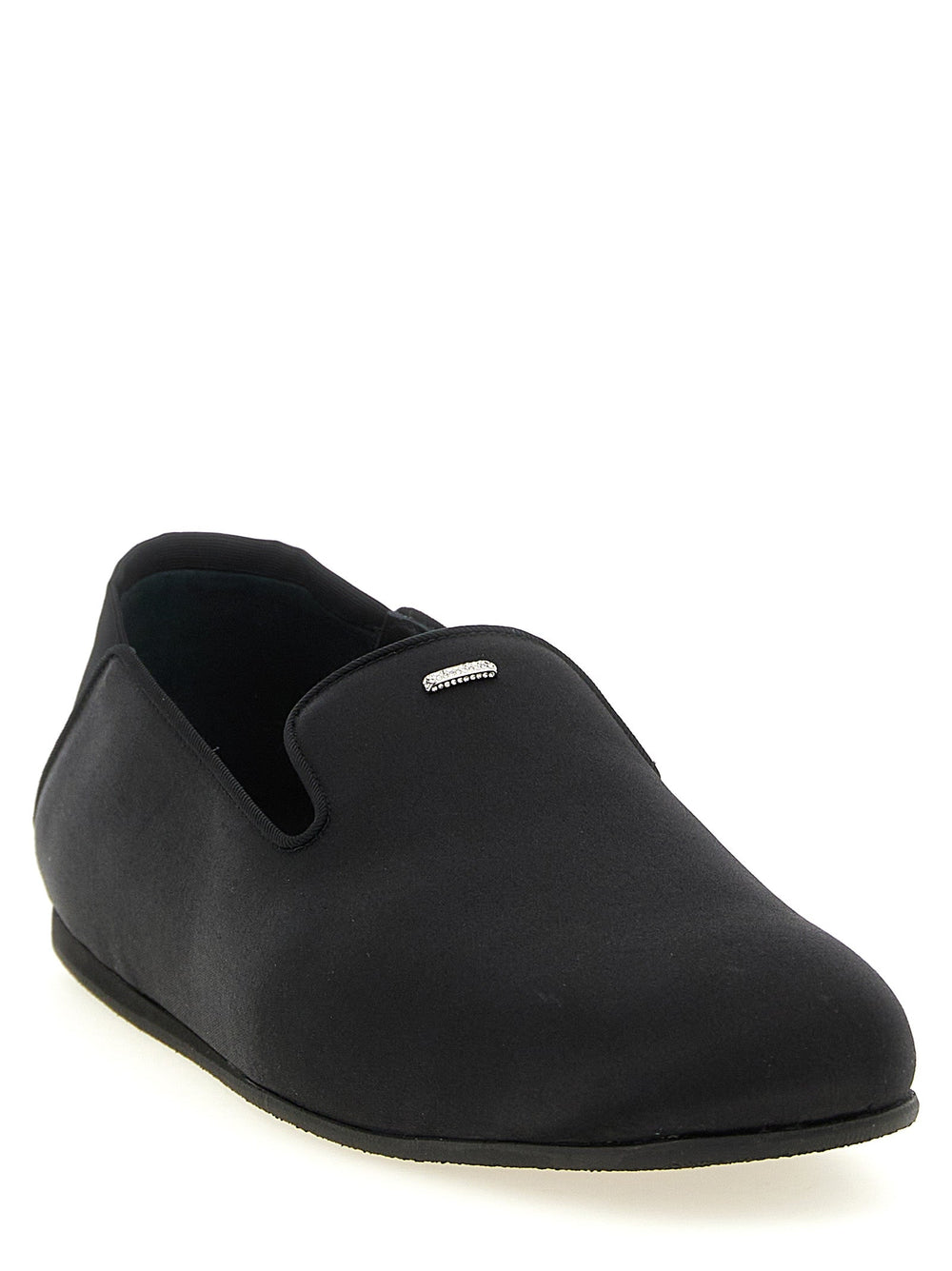Men’s Giuseppe Zanotti Black Viscose Slip-on Loafers