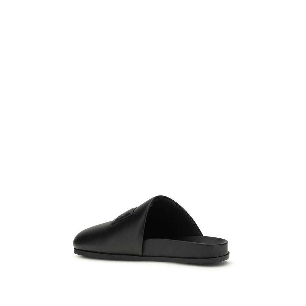 Men’s Givenchy Black Calf Leather Bos Taurus Mules