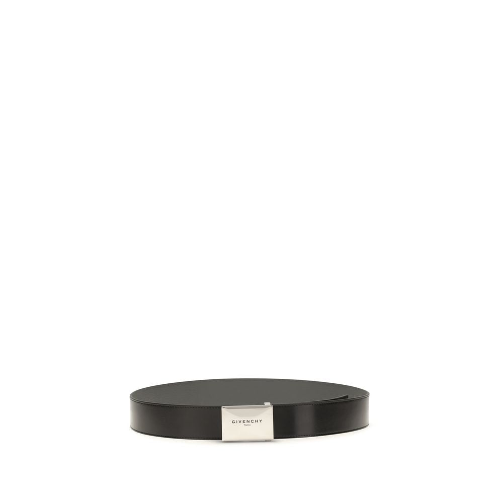 Givenchy Black Calf Leather Bos Taurus Regular Belt