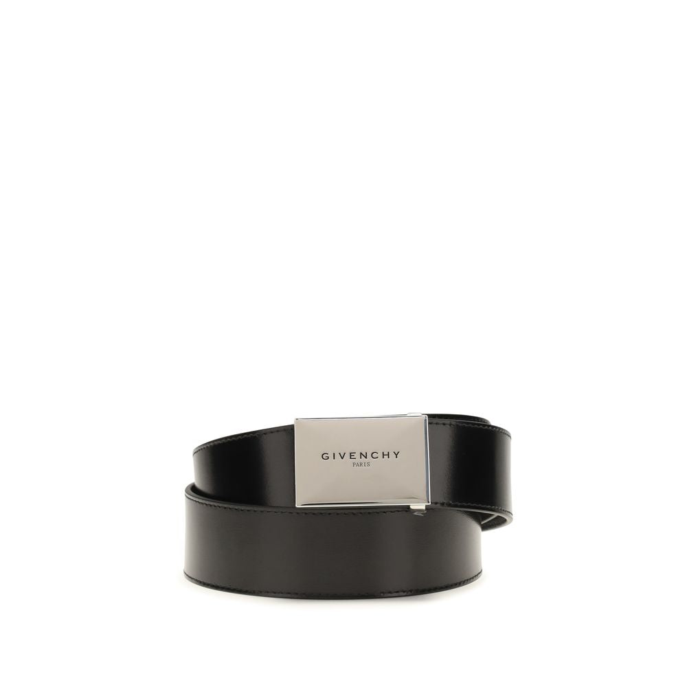 Givenchy Black Calf Leather Bos Taurus Regular Belt