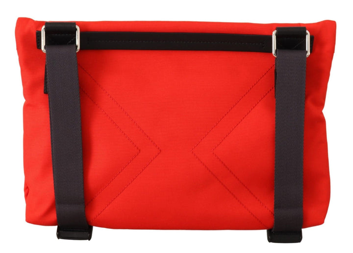 Men’s Givenchy Red Polyamide Downtown Flat Crossbody Bag