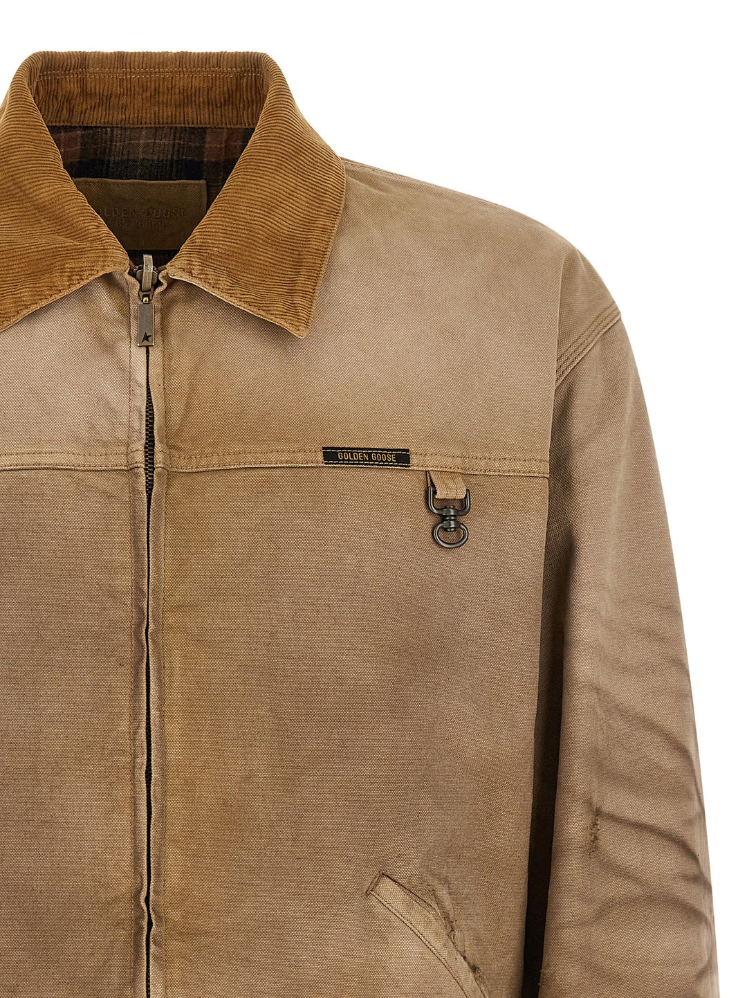 Men’s Golden Goose Beige Cotton Shell Jacket