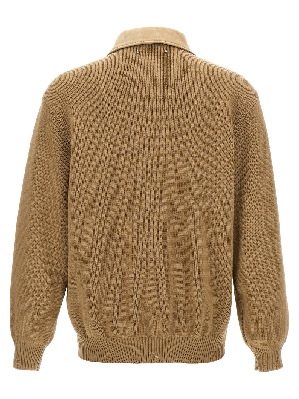 Men’s Golden Goose Beige Cowhide Leather Jacket