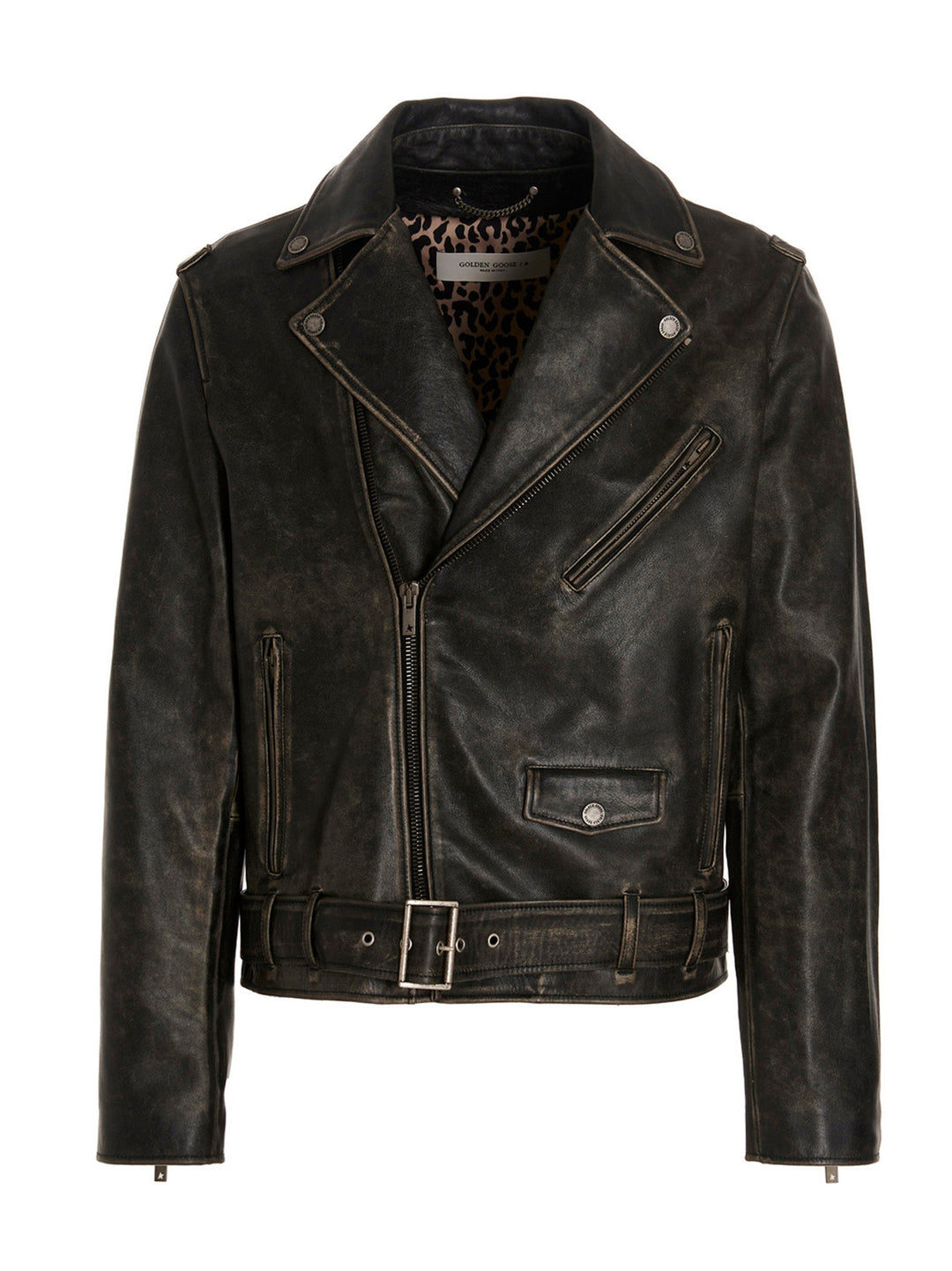 Men’s Golden Goose Black Calfskin Leather Jacket