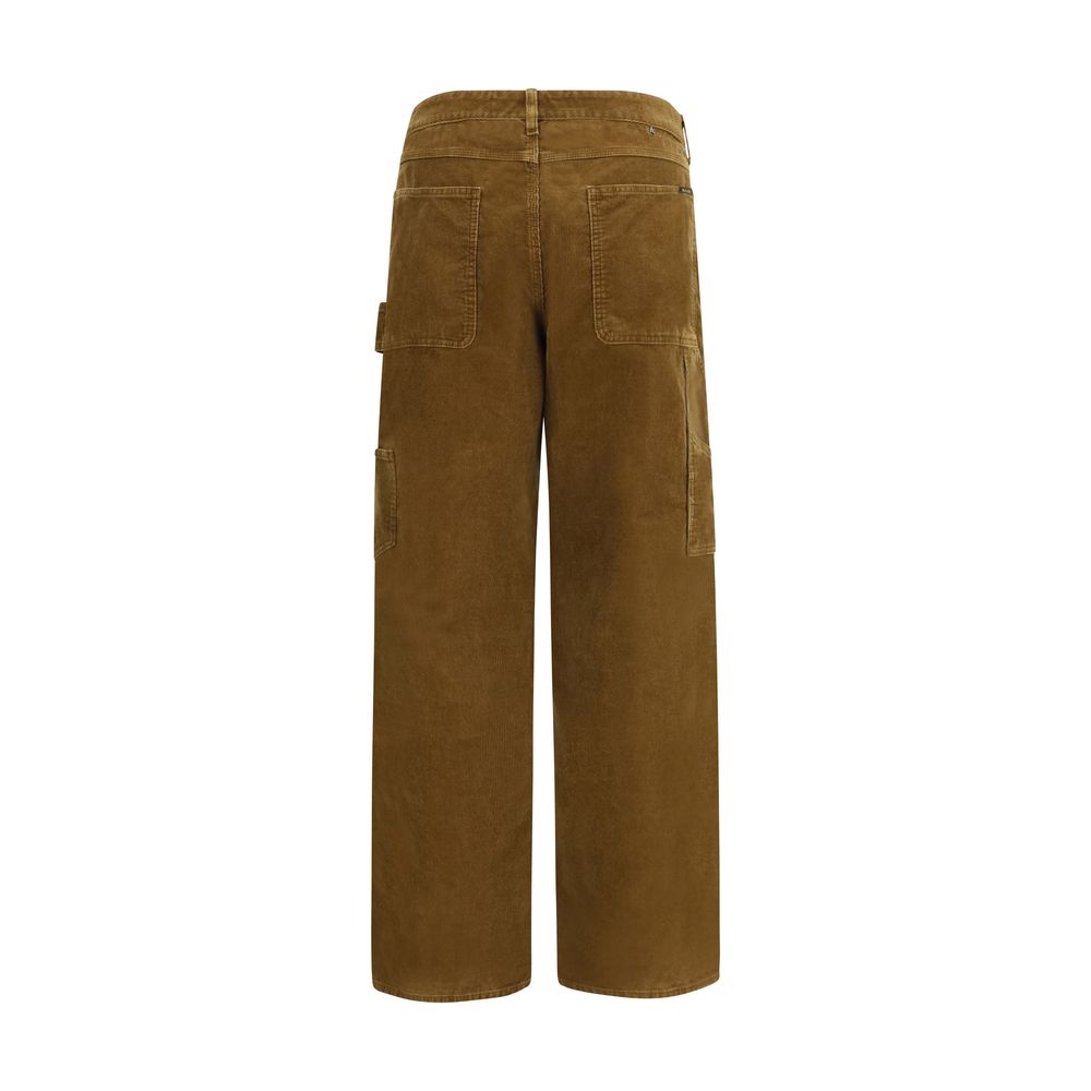 Men’s Golden Goose Brown Cotton Cargo Pants