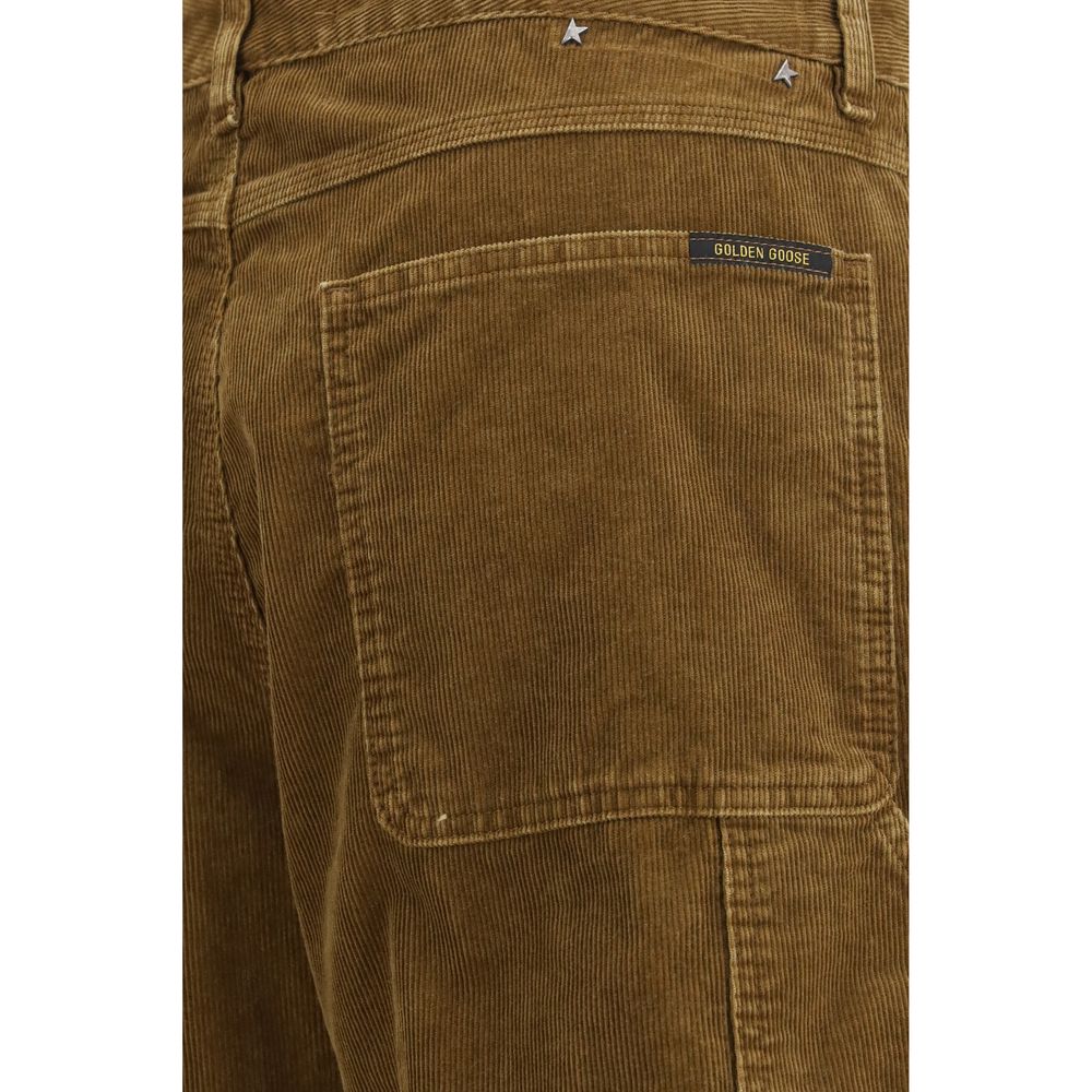 Men’s Golden Goose Brown Cotton Cargo Pants