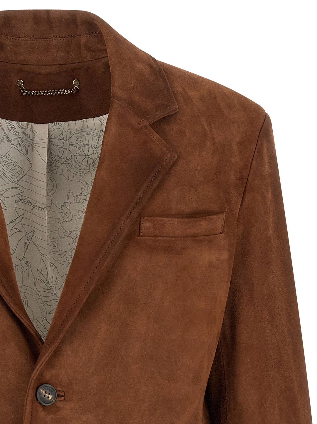 Men’s Golden Goose Brown Lamb Leather Jacket