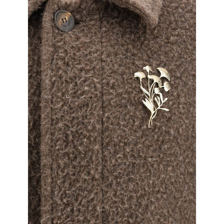 Men’s Golden Goose Brown Viscose Coat
