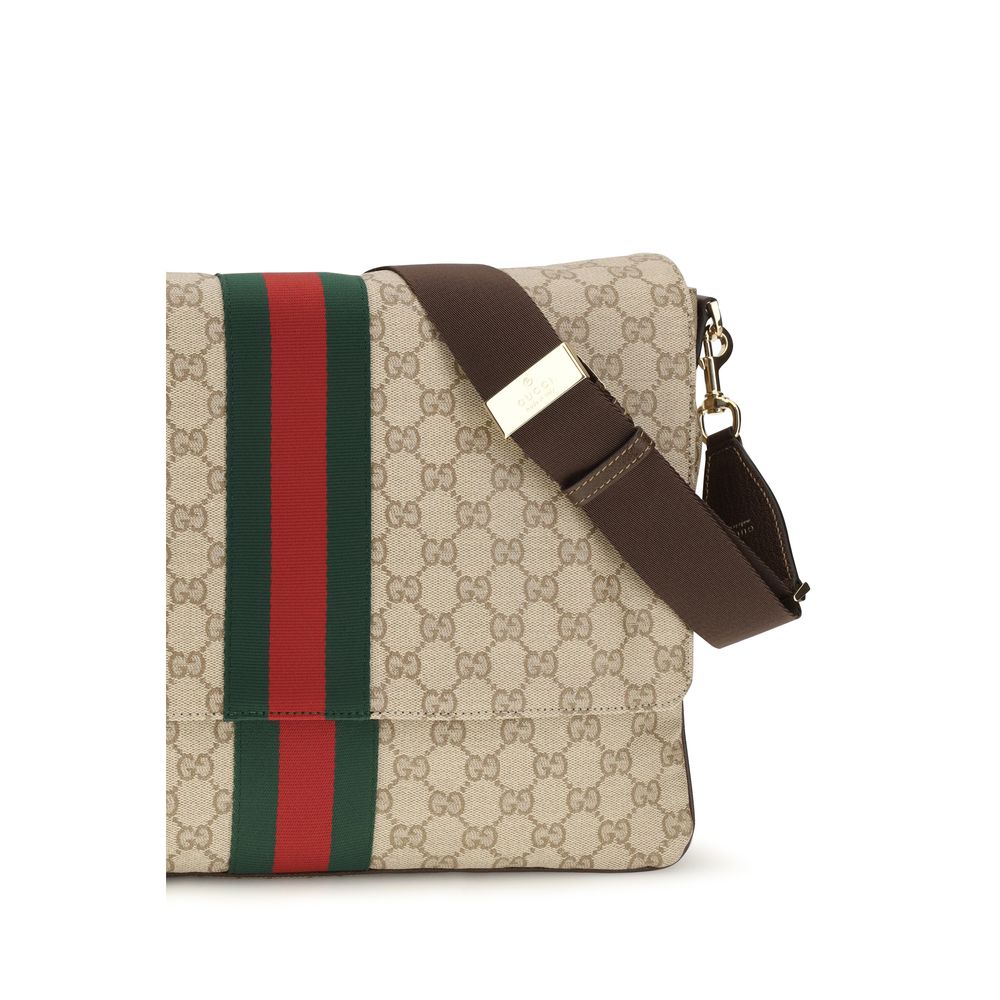 Men’s Gucci Beige Fabric Shoulder Bag
