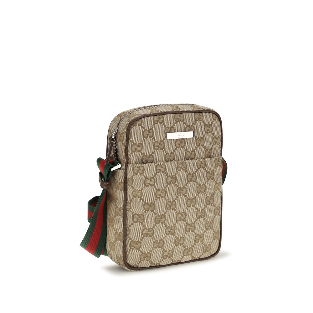 Men’s Gucci Beige Fabric Shoulder Bag