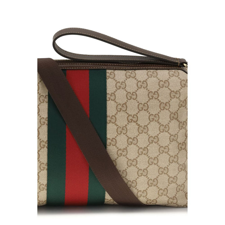 Men’s Gucci Beige Fabric Shoulder Bag