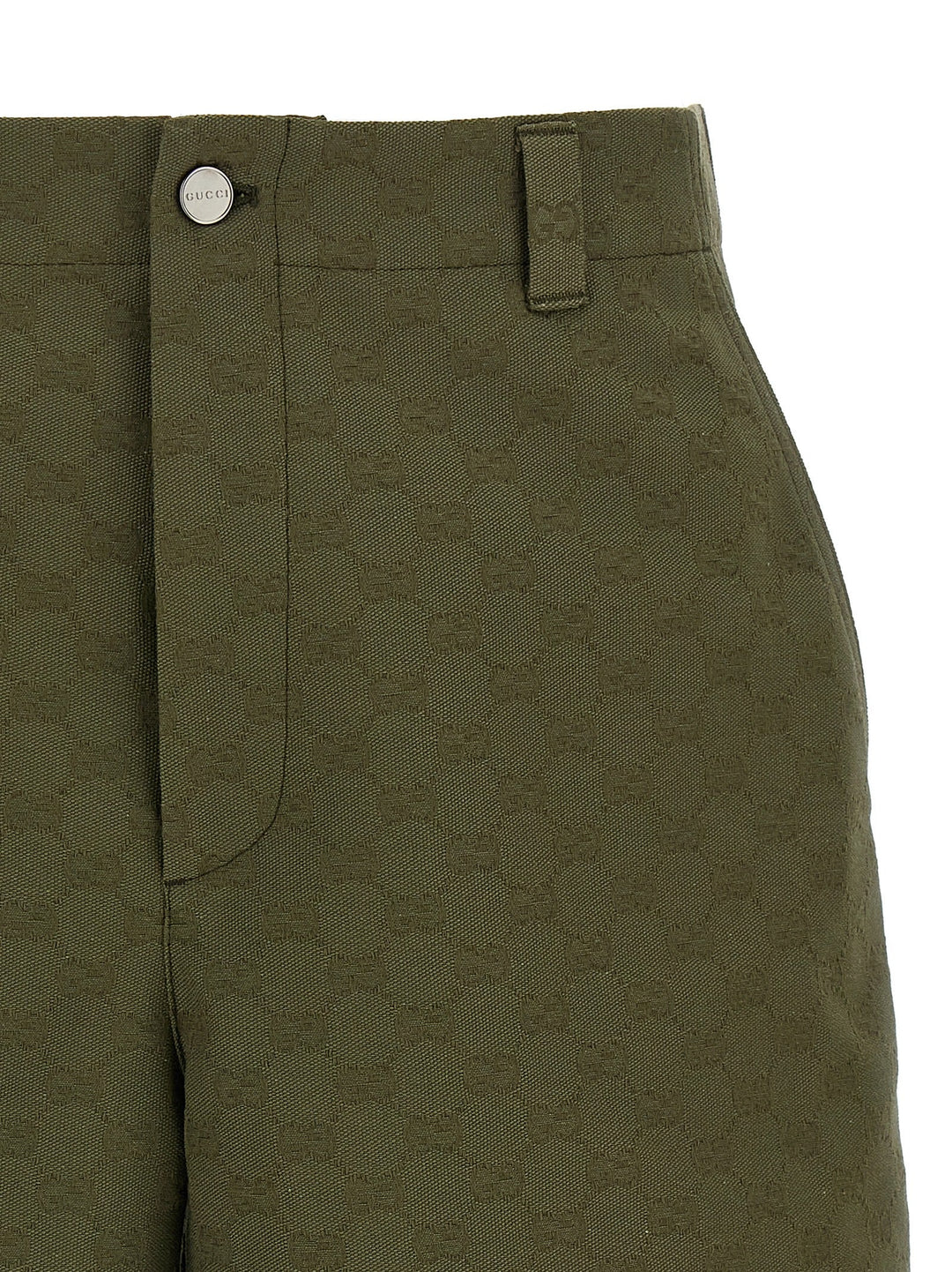 Men’s Gucci Bicolor Cotton Bermuda Shorts