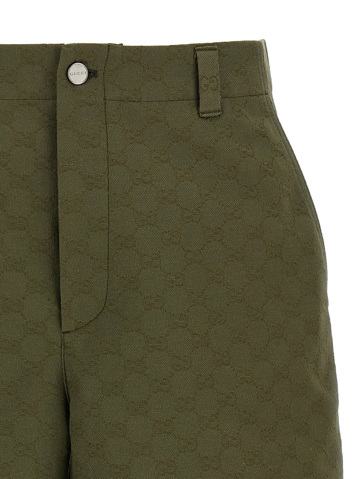 Men’s Gucci Bicolor Cotton Bermuda Shorts