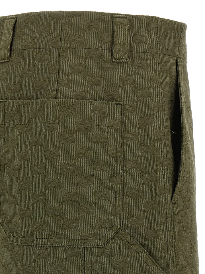 Men’s Gucci Bicolor Cotton Bermuda Shorts