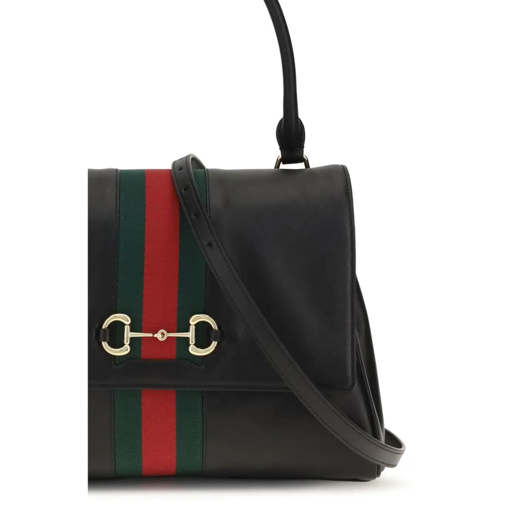 Men’s Gucci Black Calf Leather Bos Taurus Handbag