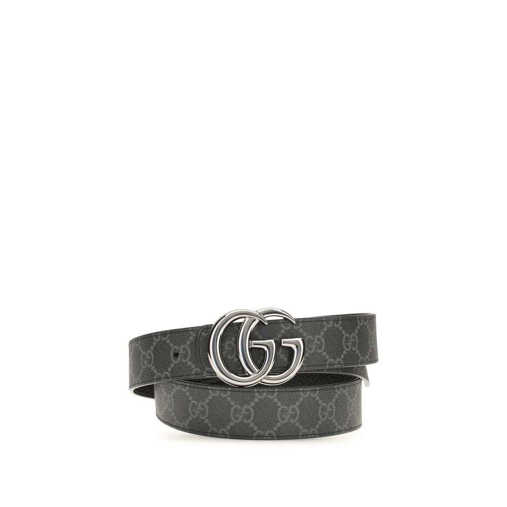 Gucci Black Calf Leather Bos Taurus Regular Belt