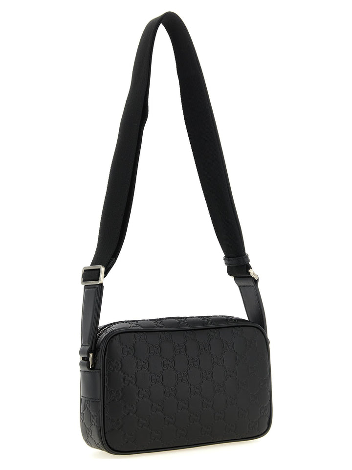 Men’s Gucci Black Calfskin Crossbody Bag