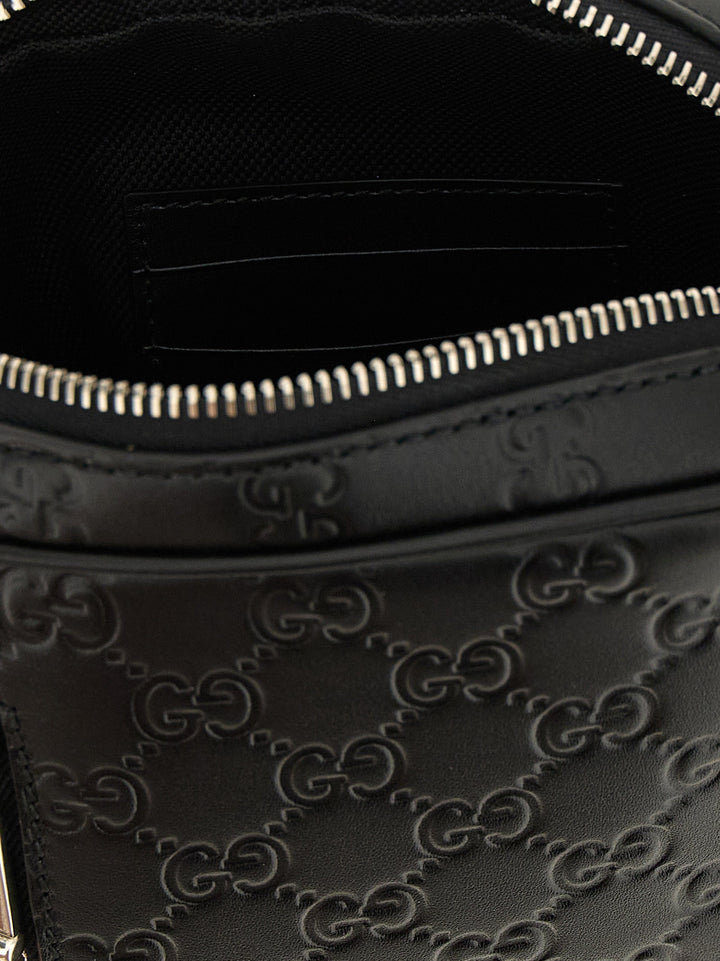 Men’s Gucci Black Calfskin Crossbody Bag