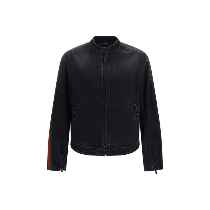 Men’s Gucci Black Cotton Biker Jacket
