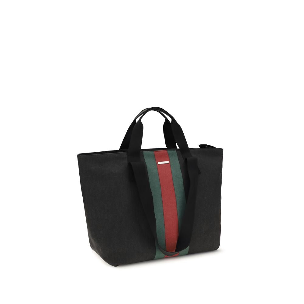 Men’s Gucci Black Cotton Shoulder Bag