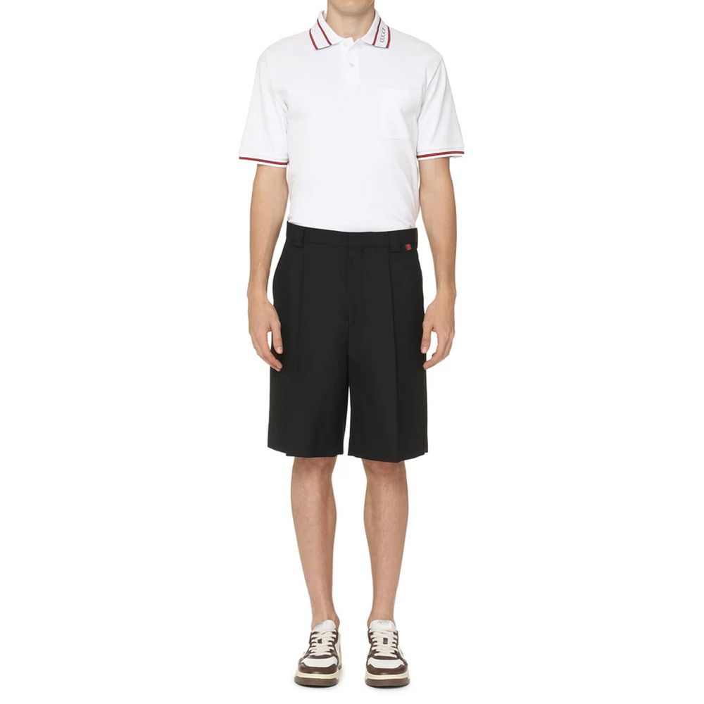Men’s Gucci Black Polyester Bermuda Shorts