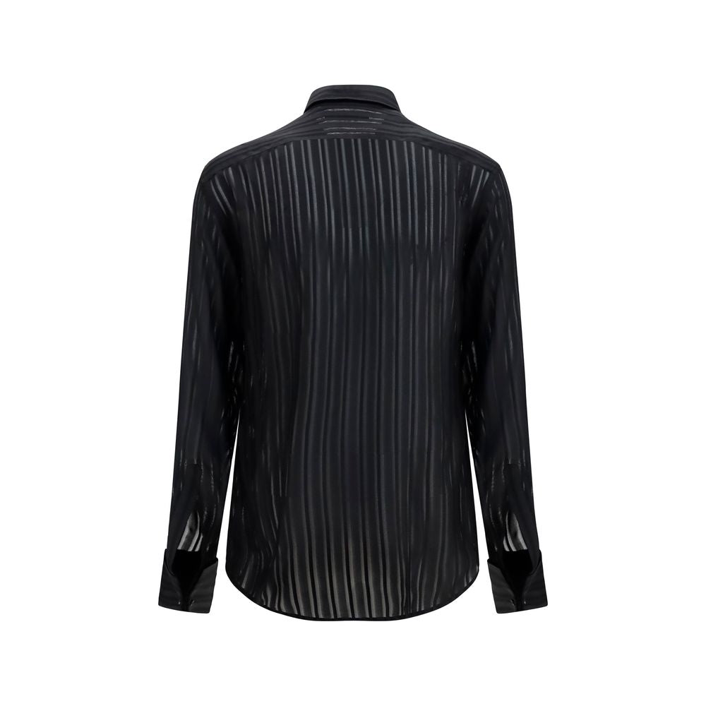 Men’s Gucci Black Silk Dress Shirt