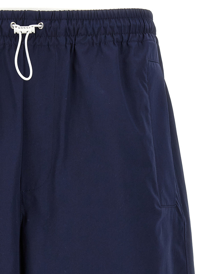 Men’s Gucci Blue Cotton Bermuda Shorts