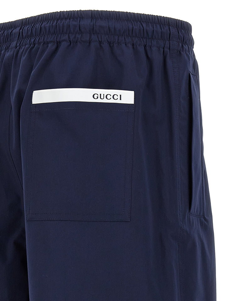 Men’s Gucci Blue Cotton Bermuda Shorts