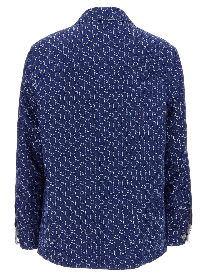 Men’s Gucci Blue Cotton Biker Jacket