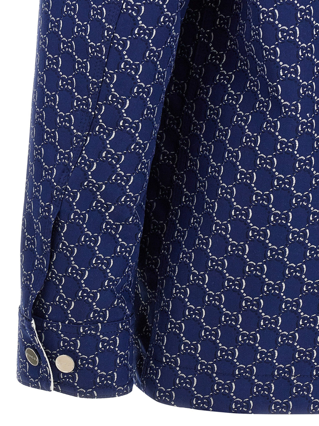 Men’s Gucci Blue Cotton Biker Jacket