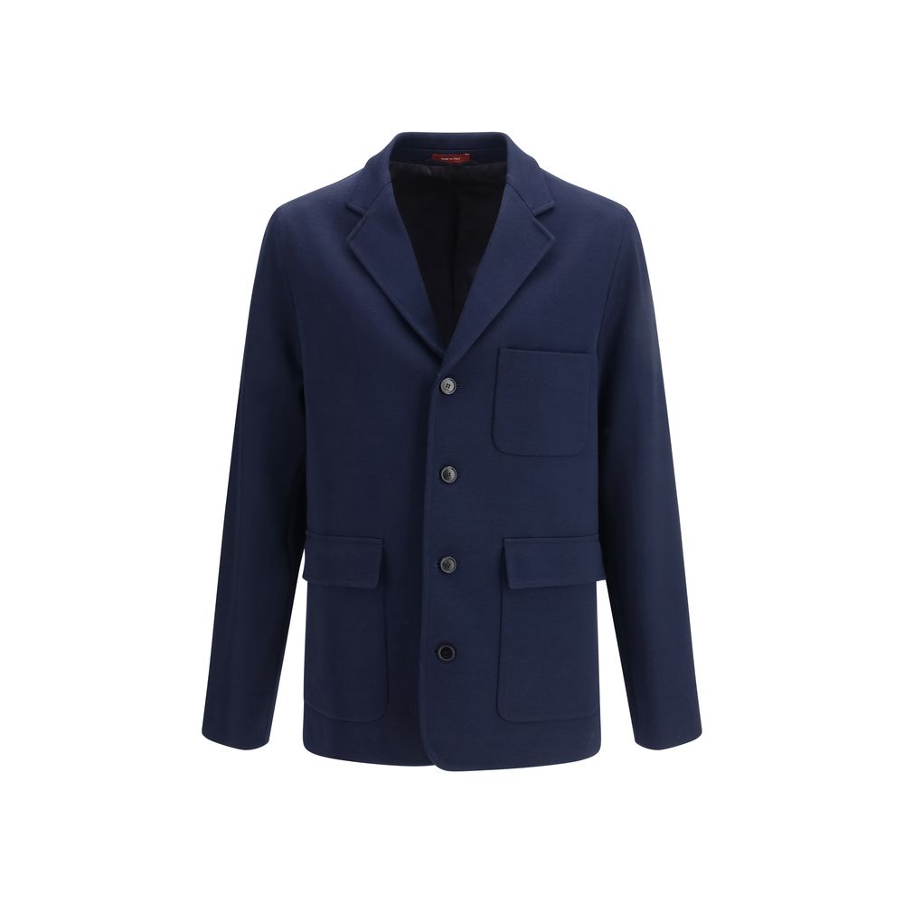 Men’s Gucci Blue Cotton Full-length Jacket