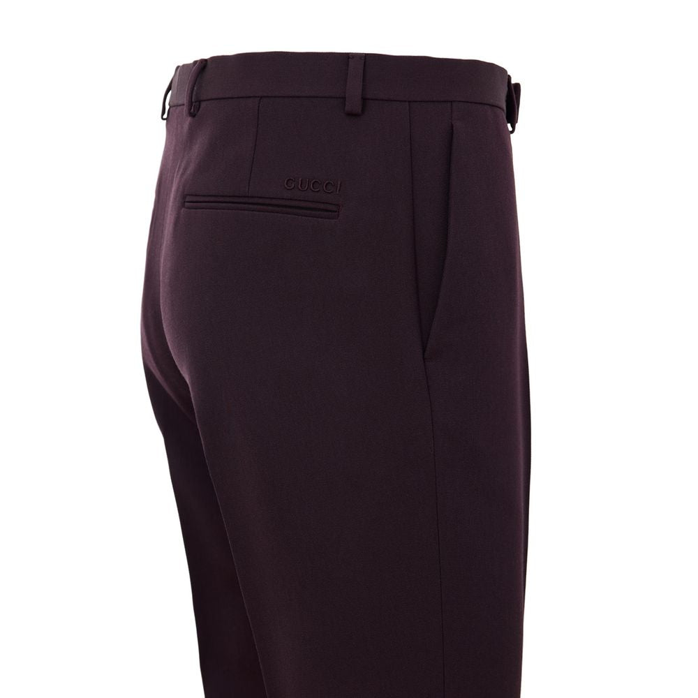 Men’s Gucci Bordeaux Wool Dress Pants