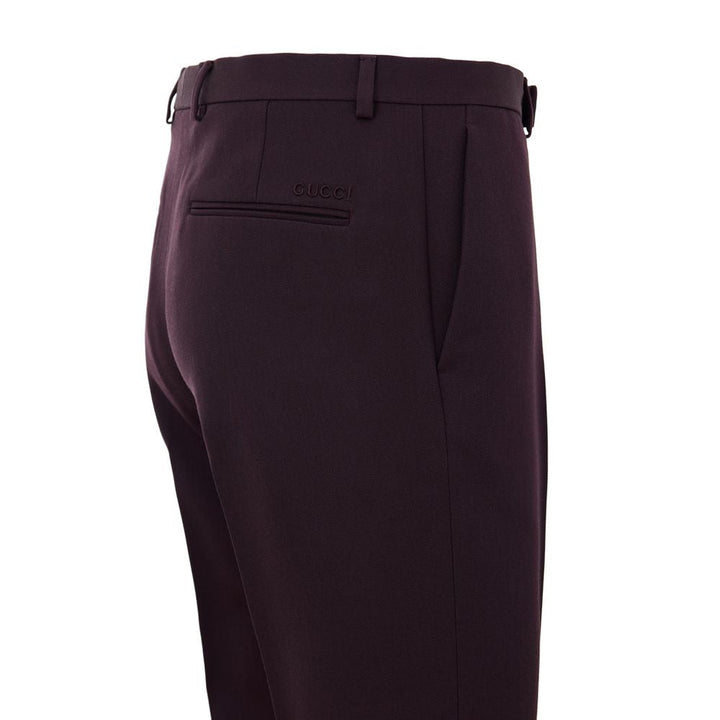 Men’s Gucci Bordeaux Wool Dress Pants