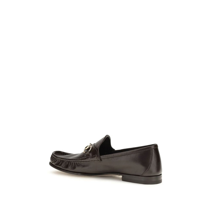 Men’s Gucci Brown Calf Leather Bos Taurus Slip-on Loafers