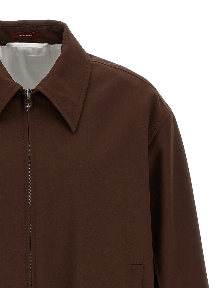 Men’s Gucci Brown Wool Full-length Jacket