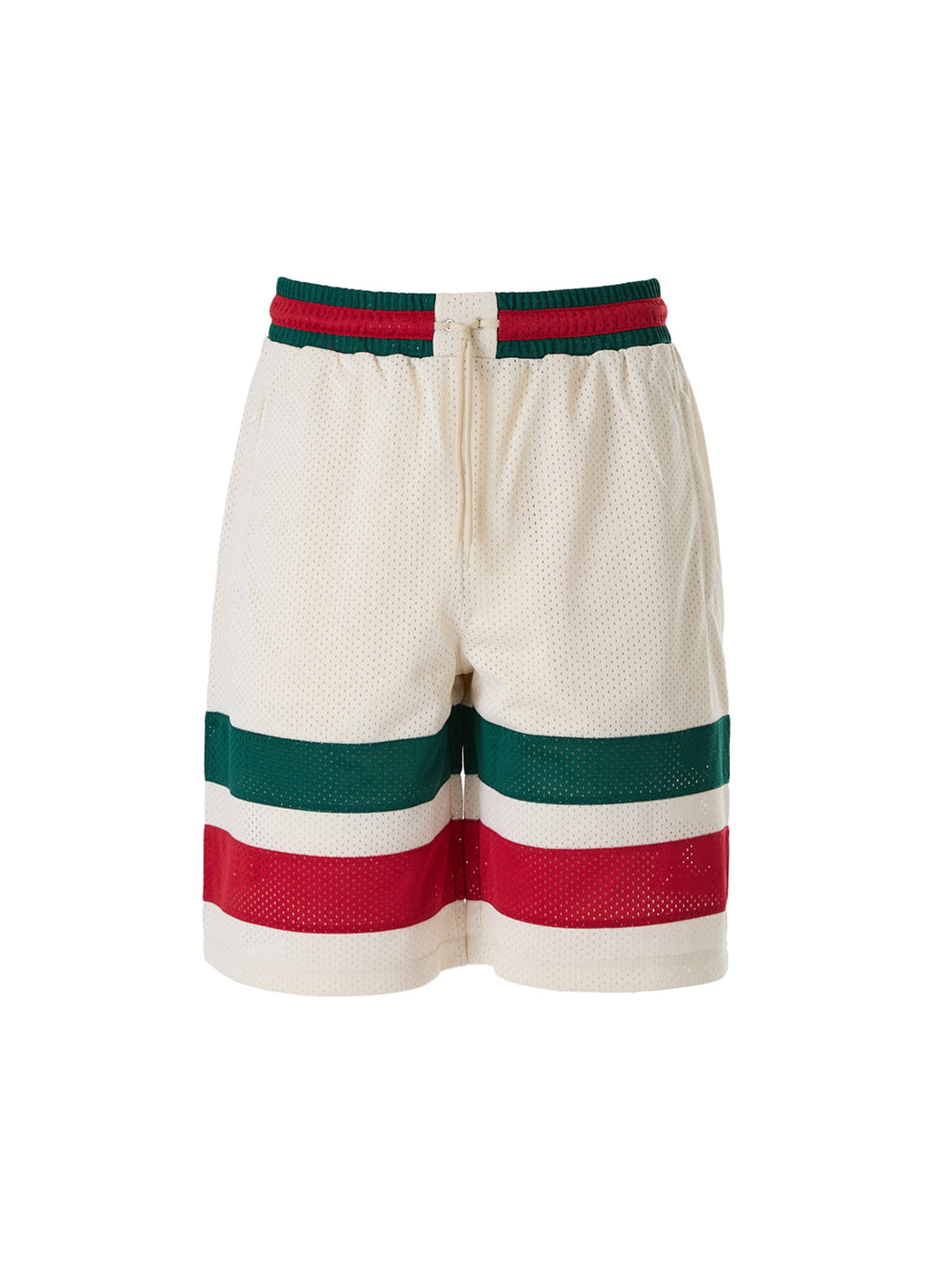 Men’s Gucci Cream Polyester Logo Shorts
