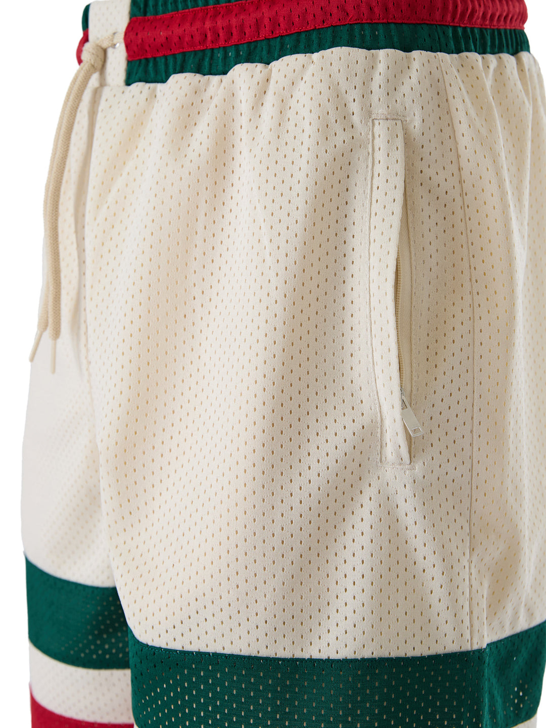 Men’s Gucci Cream Polyester Logo Shorts
