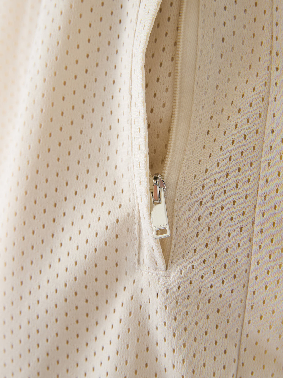 Men’s Gucci Cream Polyester Logo Shorts