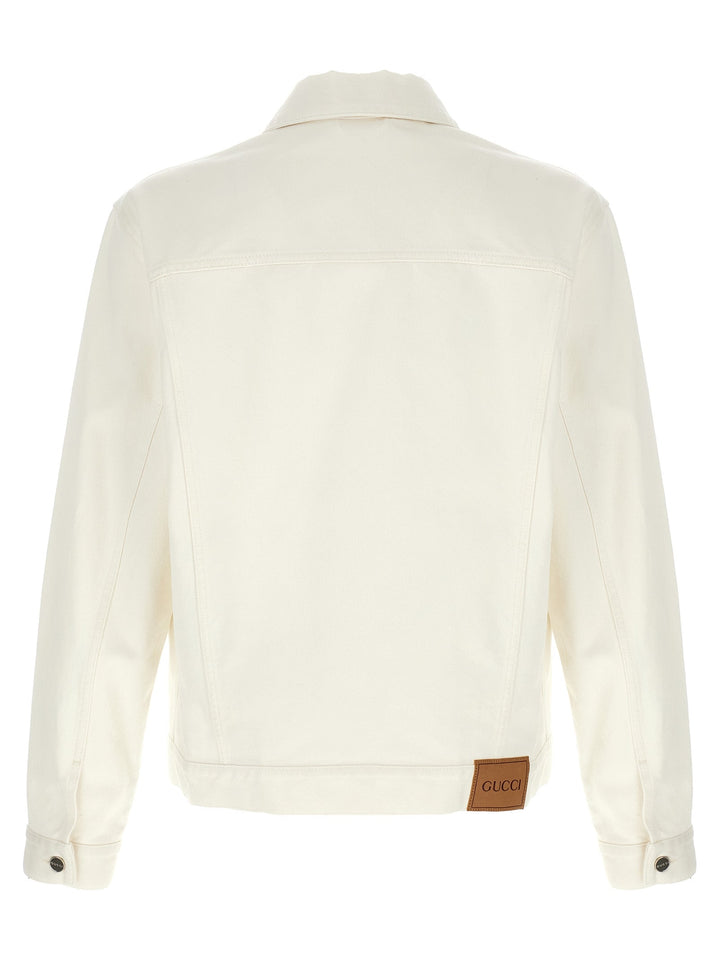 Men’s Gucci White Cotton Denim Jacket