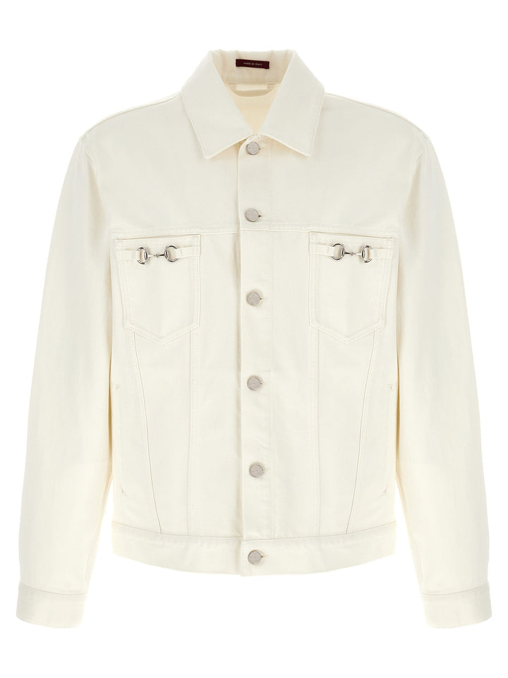 Men’s Gucci White Cotton Denim Jacket