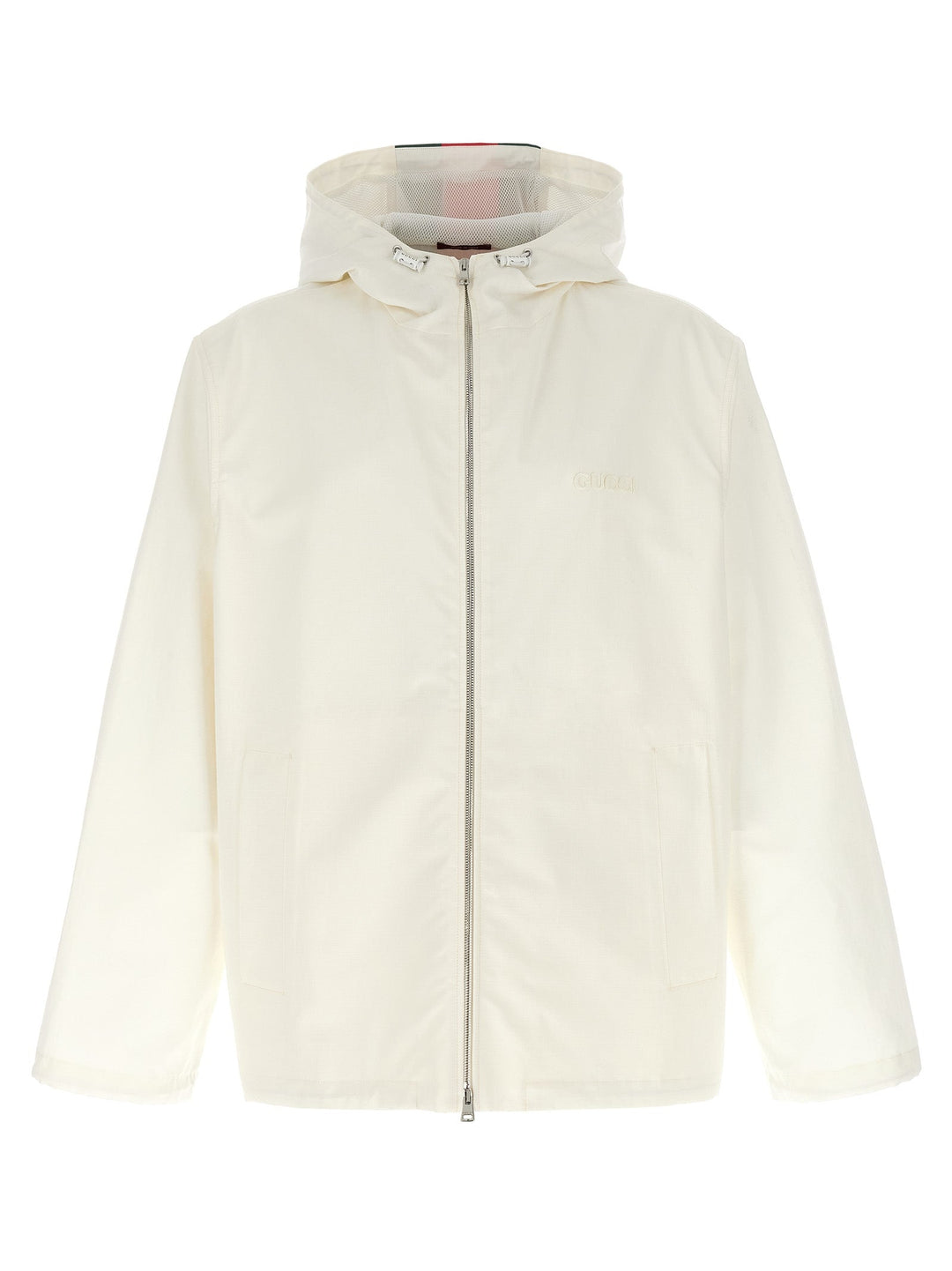 Men’s Gucci White Cotton Shell Jacket