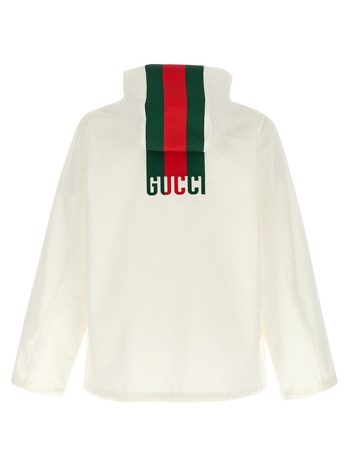 Men’s Gucci White Cotton Shell Jacket
