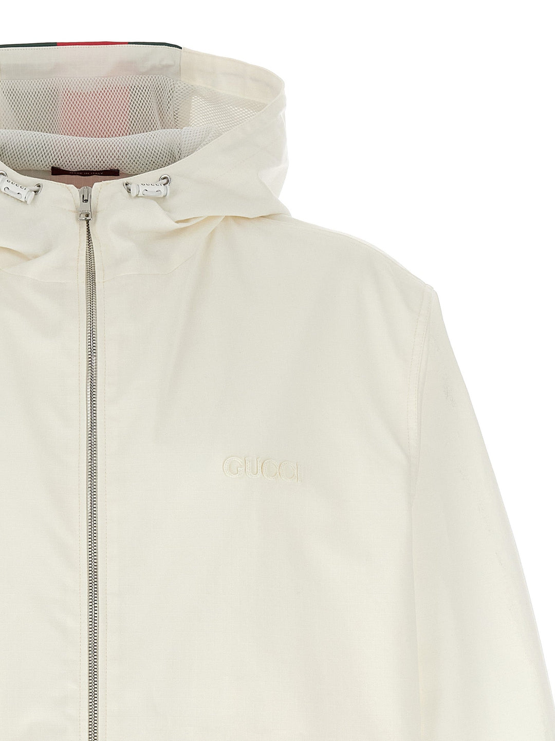 Men’s Gucci White Cotton Shell Jacket