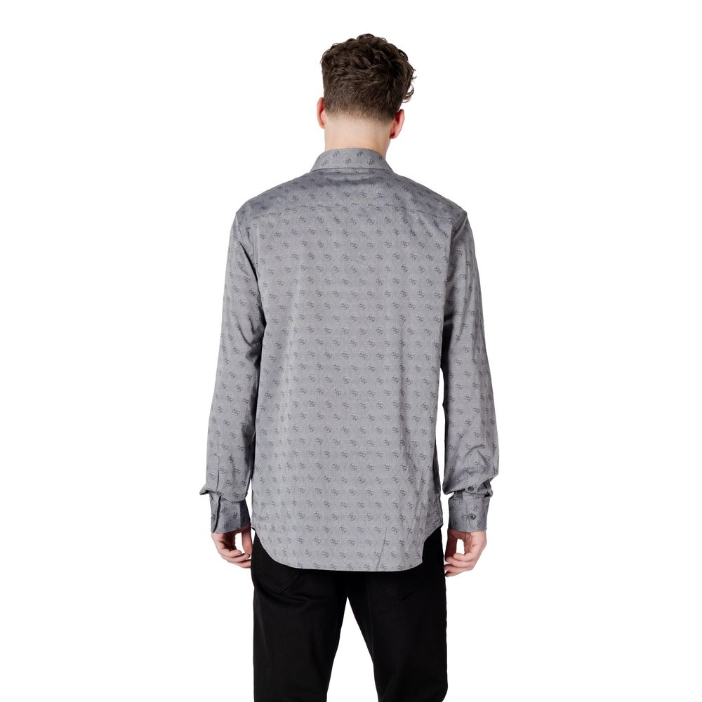 Men’s Guess Gray Cotton Dress Shirt